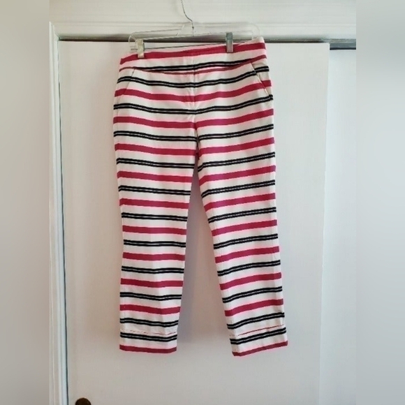 New York & Company 7th Avenue Stripe Size 4 Dress Capri Pants - Picture 1 of 9